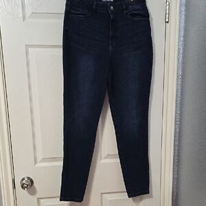 Women's Dark Blue Jeans Curvy Skinny Size 10R